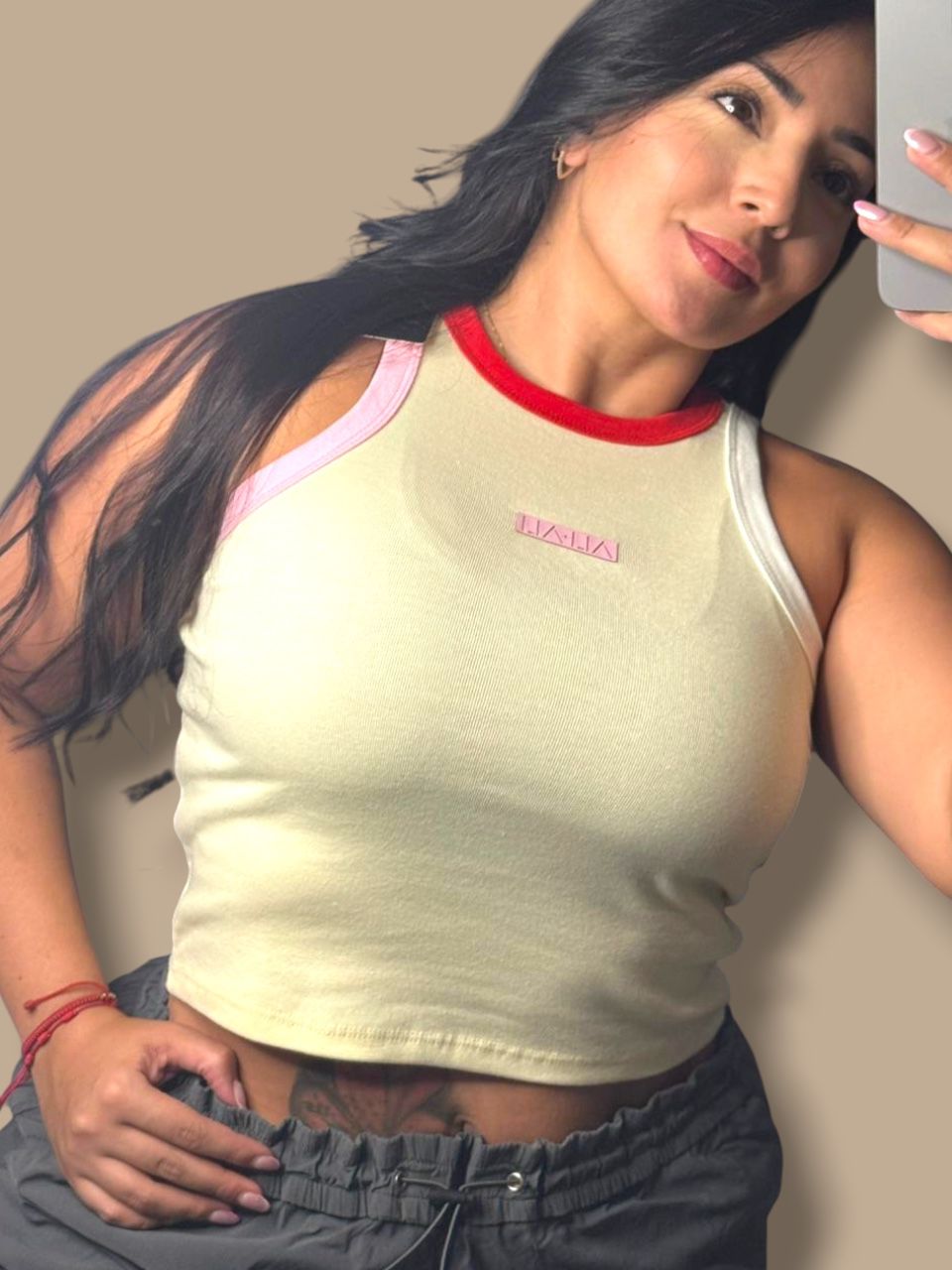 Croptop Esqueleto Arcoiris