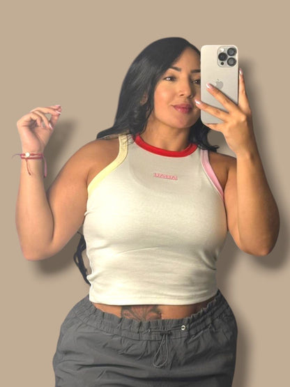 Croptop Esqueleto Arcoiris