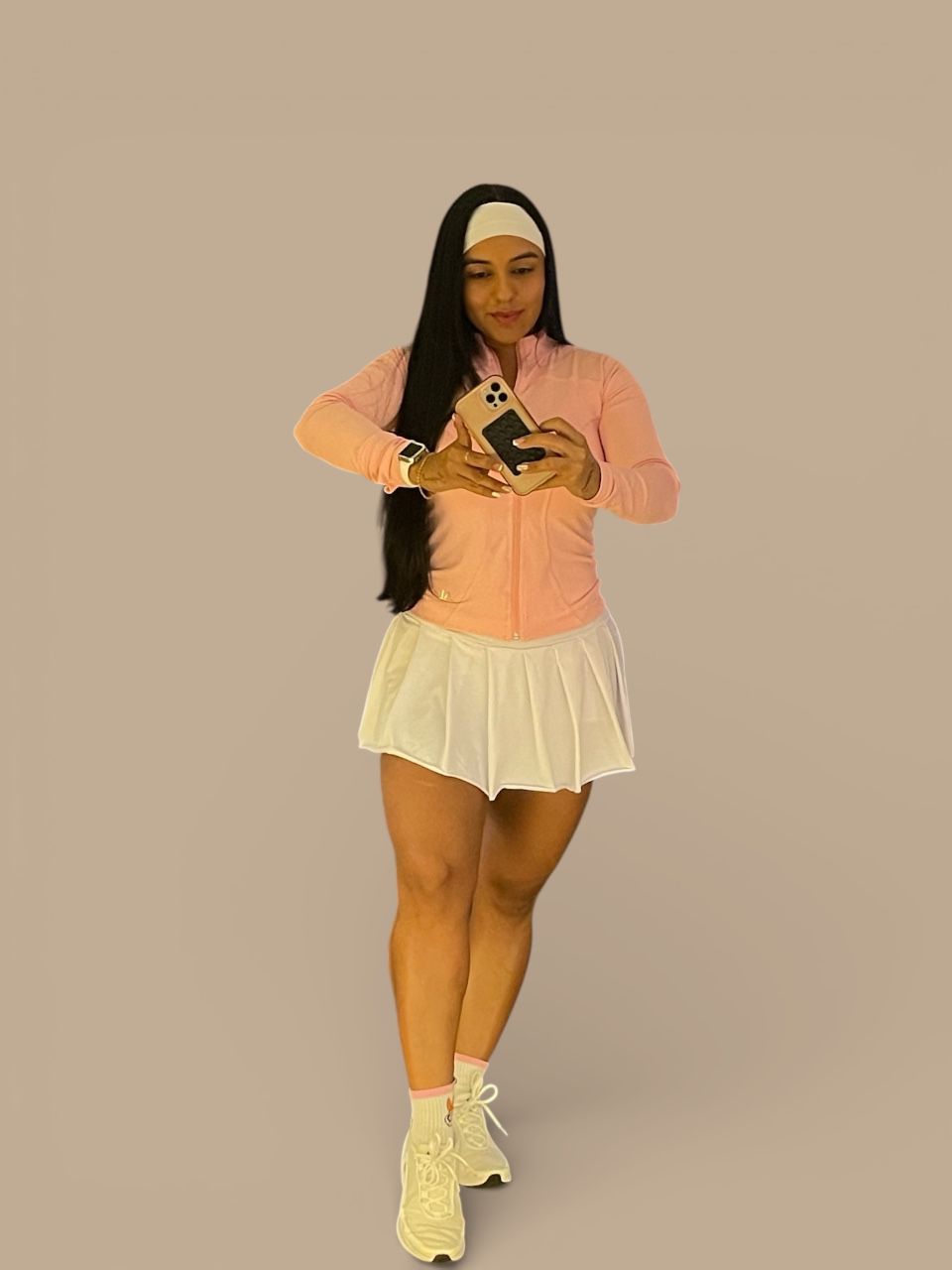 Falda Short Plisada